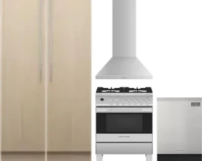 5 Piece Package Includes Refrigerator, Freezer, Range, Hood And Dishwasher